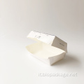 Scatola di imballaggio taco eco-friendly scatola di carta biodegradabile